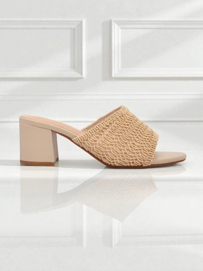 Royalfashion Mules pour femmes à talon bloc Sole Bloom