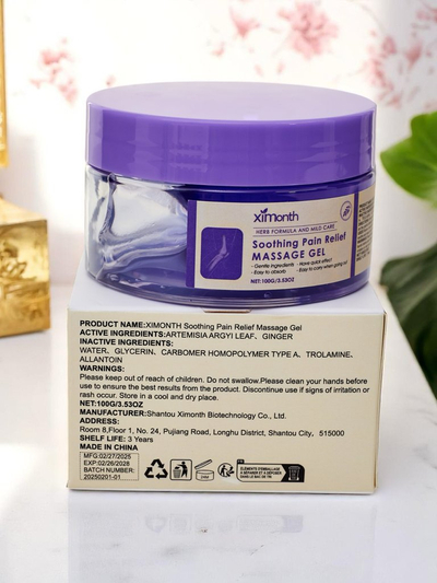 Gel de massage naturel apaisant la douleur