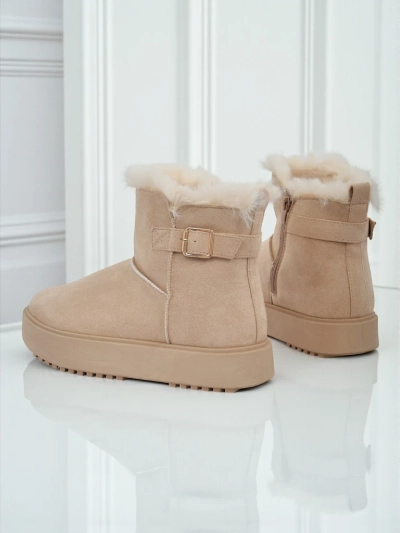 Royalfashion Bottes courtes de style bottes de neige pour femmes Aurelia Classico