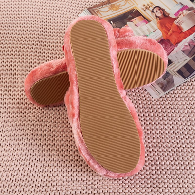 Pantoufles Fourrure Femme Corail Fornaxa - Chaussures