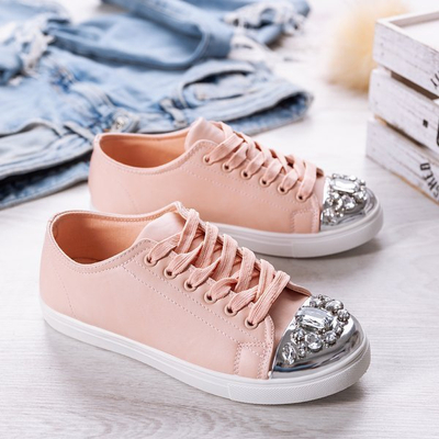 Baskets roses avec cristaux Vierenssa - Footwear