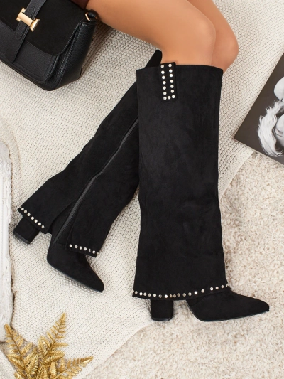 Bottes pour femmes en éco-daim avec tige Bryves