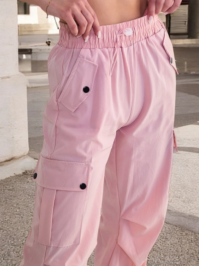 Royalfashion Pantalon de combat en tissu pour femme