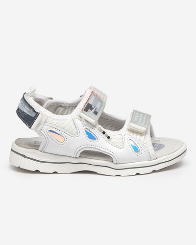 Sandales blanches pour enfants avec patchs Berigi - Footwear