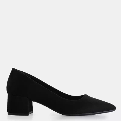 OUTLET Escarpins femme en éco-daim noirs Taira - Chaussures
