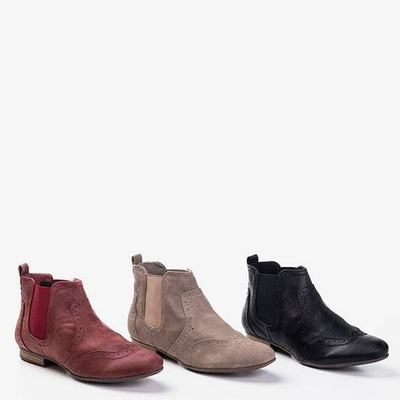 Bottines Chelsea rouges pour femmes - Chaussures