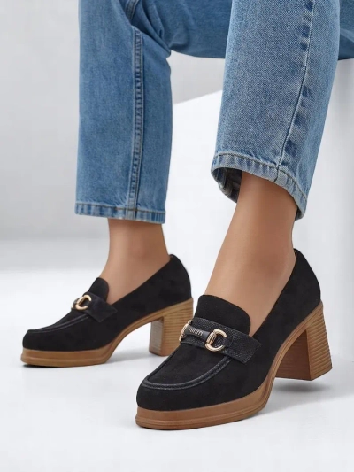Mocassins à talon bloc pour femme Royalfashion Apareus