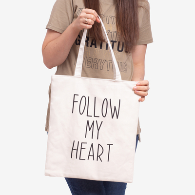 Sac en tissu blanc avec inscription - Accessoires