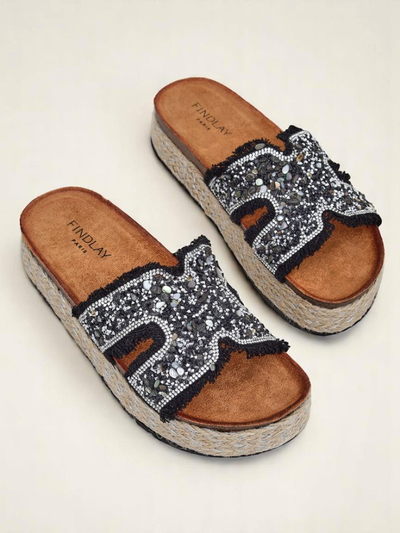 Royalfashion Chaussons pour femmes avec décorations Candy Candy