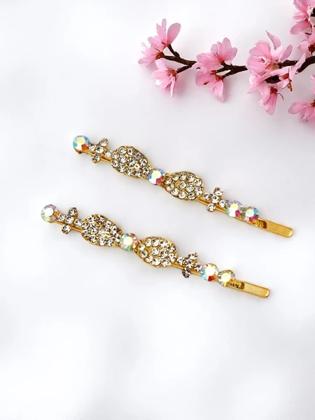 Royalfashion Pinces à cheveux avec strass et petits nœuds Tiny Bows