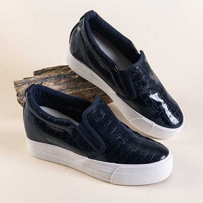 OUTLET Chaussures de sport pour femmes bleu marine avec un coin intérieur Moriko - Footwear