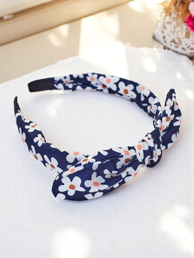 Serre-tête Royalfashion avec nœud et imprimé fleuri Florinka