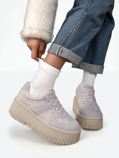 Royalfashion Sneakers à plateforme pour femmes Venusoe