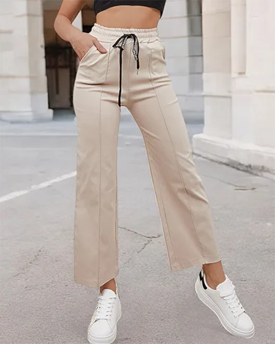 Royalfashion Pantalon large pour femme