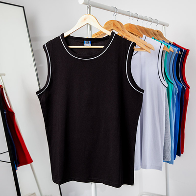 T-shirt noir sans manches pour homme - Vêtements