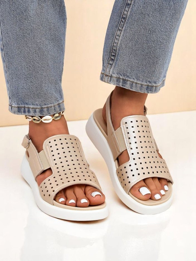 Royalfashion Sandales pour femmes à semelle épaisse BreezyStep