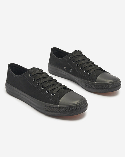 OUTLET Baskets classiques à lacets pour femme, noires Ogisa - Chaussures