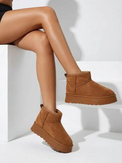 Royalfashion Chaussures courtes ressemblant à des bottes de neige pour femmes Fortesse