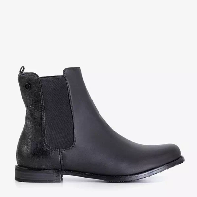 OUTLET Boots femme noires Jodhpur boots à talons plats Tilsa - Footwear