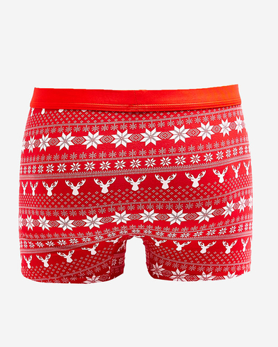 Royalfashion Boxer de Noël rouge pour homme