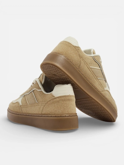 Baskets pour Femmes Aurora Beige en Nubuck Écologique