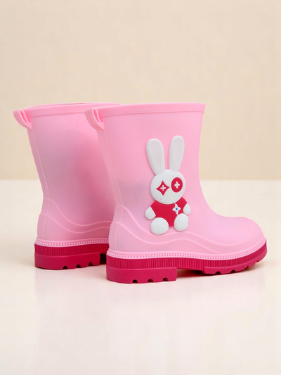 Royalfashion Bottes de pluie pour enfants avec lapin Bunny Splash