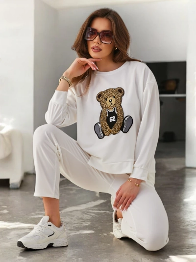 Ensemble tissé Royalfashion pour femmes avec ours