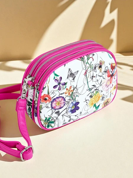 Royalfashion Petit sac à main féminin en cuir écologique Floriana