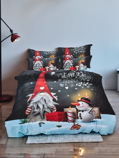 Royalfashion Christmas Bedding 160x200 ensemble de 3 pièces