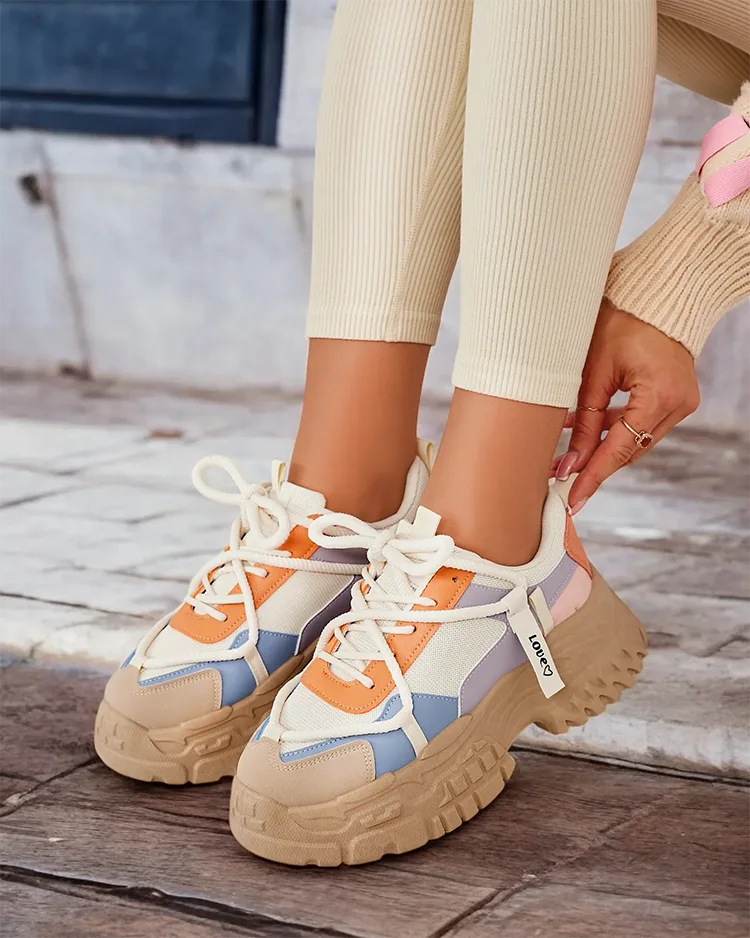 Royalfashion Baskets à plateforme pour femmes Bereya