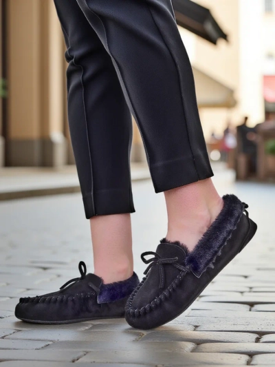 Mocassins pour femmes Royalfashion avec fourrure Ahtikes