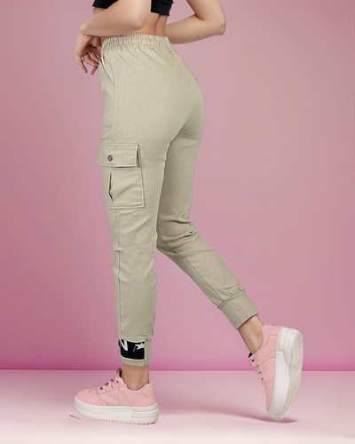 Royalfashion Pantalon de combat en tissu pour femme