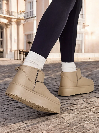 Royalfashion Bottines courtes bottes de neige pour femmes Wiebi