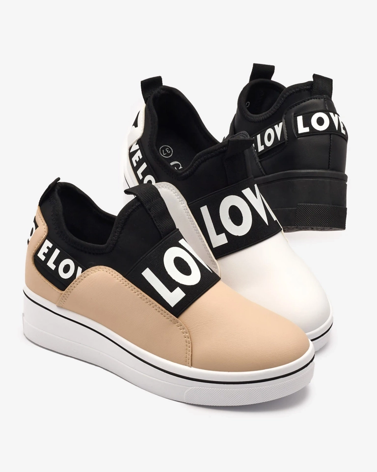 Chaussures de sport noires à ancre cachée pour femmes Dasesa- Footwear