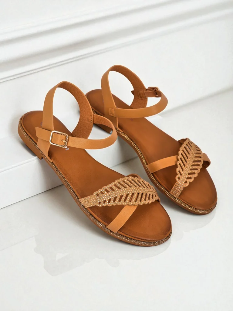 Royalfashion Sandales plates pour femmes Willow Grace