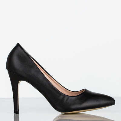 Escarpins Louie en cuir verni noir - Chaussures 1