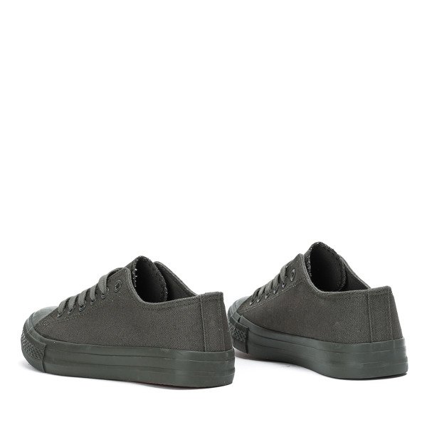 Baskets en tissu vert pour femmes Essien Green - Chaussures