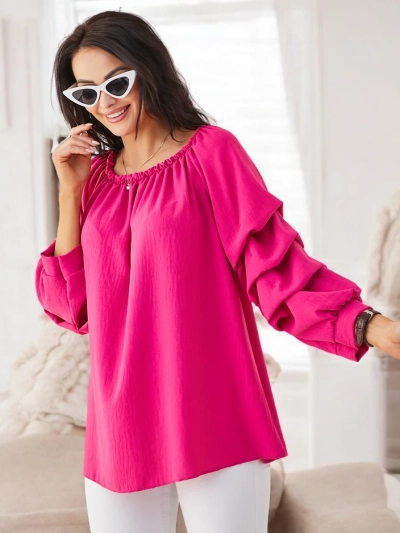 Blouse Femme Royalfashion a'la Espagnole avec Volants
