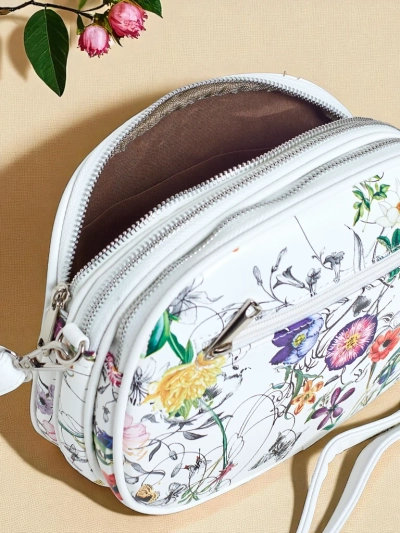 Royalfashion Petit sac à main pour femme en cuir écologique Floriana