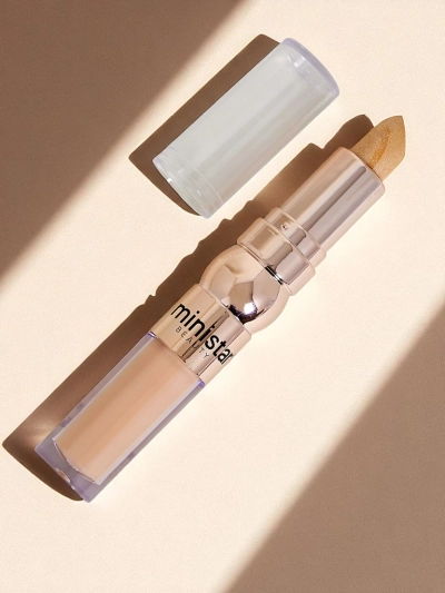 Stick highlighter et correcteur liquide pour le visage 2-en-1 Biscuit Doré