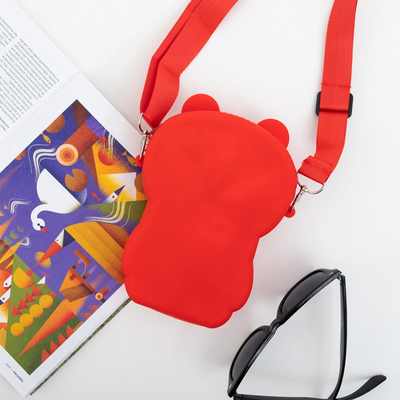 Sac à main ours en peluche rouge - Sacs à main