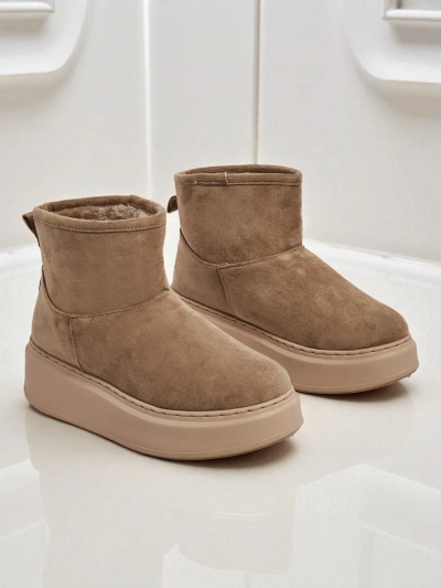 Bottes courtes de style bottes de neige pour femmes avec tige amovible Elizze