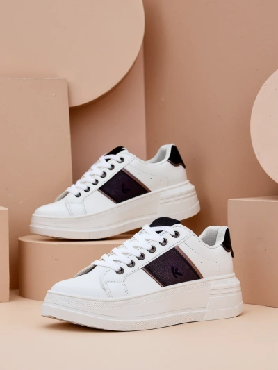 Royalfashion Baskets de sport à plateforme pour femmes Gevin