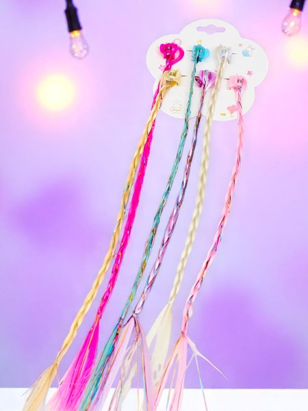 Royalfashion Tresses colorées à clipser avec barrettes