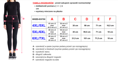 Pantalon femme noir isolé à carreaux rouges GRANDE TAILLE - Vêtements