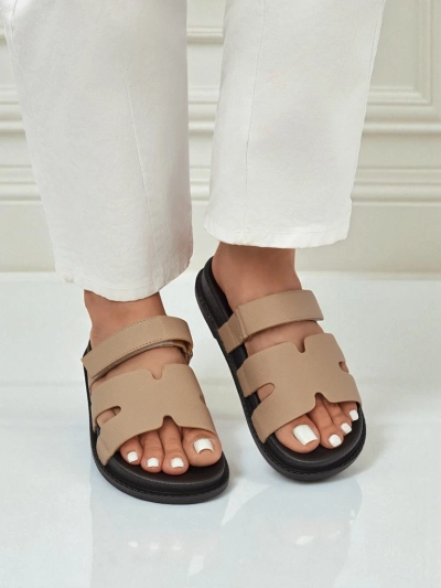 Royalfashion Chaussons pour femmes en cuir écologique ReppiFlex