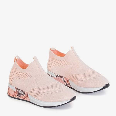 OUTLET Chaussures de sport à enfiler rose clair pour femme Bindina - Footwear