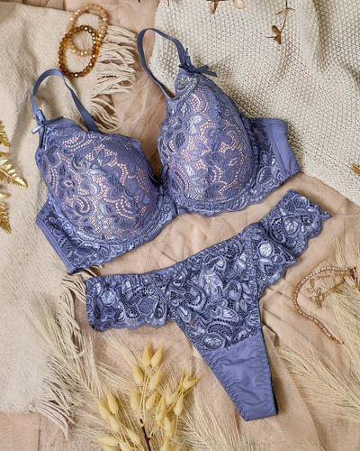 Royalfashion Ensemble de lingerie féminine avec dentelle