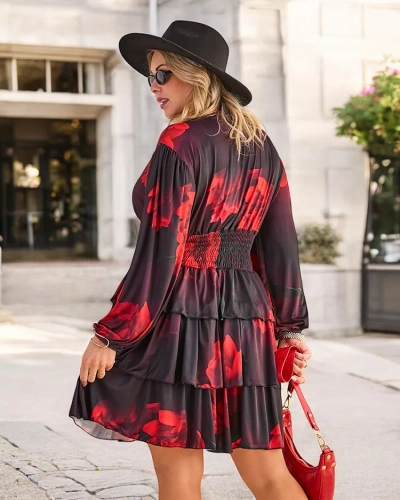 Robe mi-longue pour femmes de Royalfashion avec impression