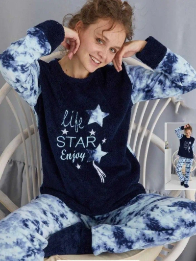 Pyjamas Royalfashion pour femmes à la manière de la polaire Life Star Enjoy